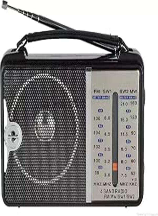Portable Radio Classic Design 4 Band Reception Strong Sound Clear Reception